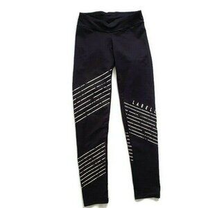 LABELLA MAFIA Sports Pants Leggines‎ Black White XS